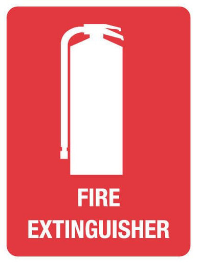 Fire Sign Fire Extinguisher Self Adhesive 300x225mm