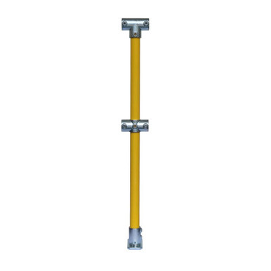 Standard Double Rail 4020-D48 Mid Post - Yellow