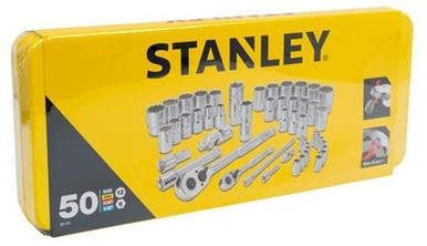 Stanley 50 pce 1/4 & 1/2 Metric & Imperial Socket Set