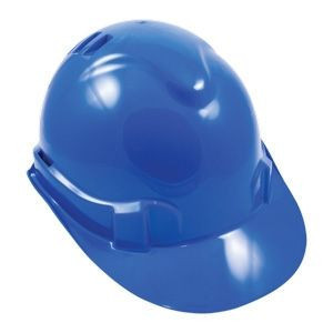 Premium Vented Hard Hat Blue