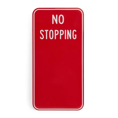 No Stopping Parking Sign 225x450mm