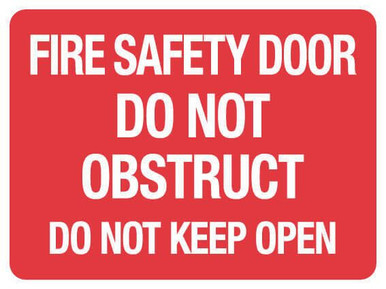 Fire Safety Door Poly 225x300mm