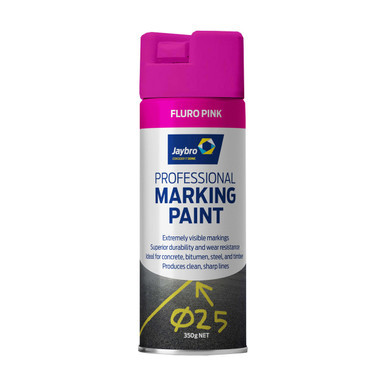 Jaybro Professional Spot Paint 350g Fluro Pink front view
