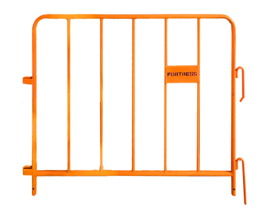 orange crowd control barrier 1.2m x 1.1m