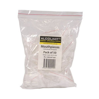 Breathalyser Replacement Mouth Pieces 50 Pack