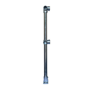 Standard Double Rail 4020-D48 Corner Post - Gal