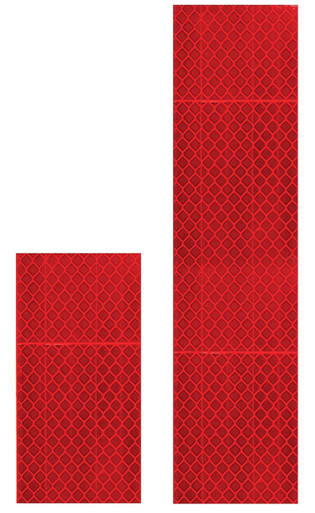 Red Delineator Reflective 50x200mm