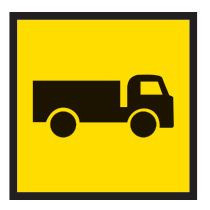 Truck Multi Message System Sign Metal 600x600mm Queensland