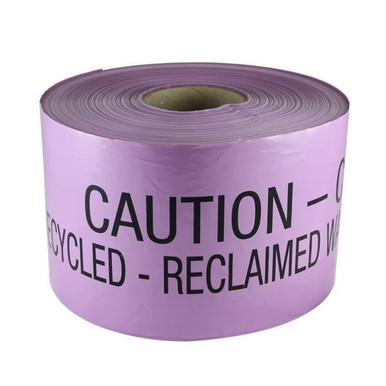 Mains Marker Tape Non-Detectable Lilac (Recycled Water Main)