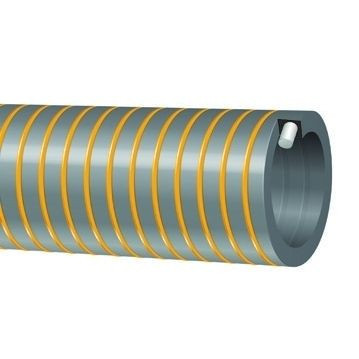 Custom Length Layflat Hose PVC ID 1.5 38mm Grey