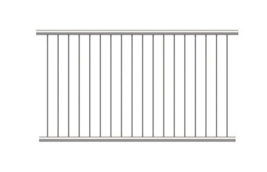 Standard Pedestrian Barrier with Toeboard 8020-D48 2000mm barrier