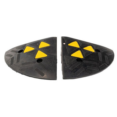 Kerb Ramp End Cap Reflective 100mm