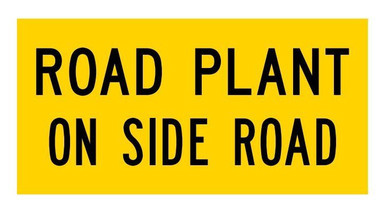 Road Plant On Side Road Multi Message Sign Western Australia