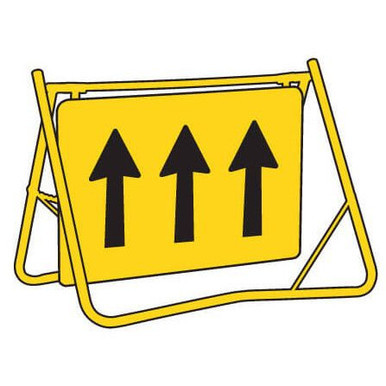 3 Lane Status Swing Stand Sign And Frame 900x600mm