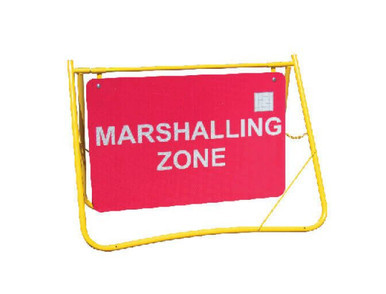 Marshalling Zone Swing Stand Sign And Frame 900x600mm
