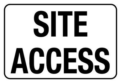 Site Access Information Sign Metal 450x650mm