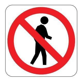No Pedestrians RegulatorySign 450x450mm