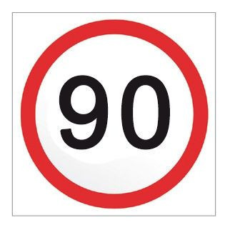 90km sign