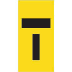 Lane Closed T Symbol Sign