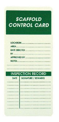 Scaffold Control Card