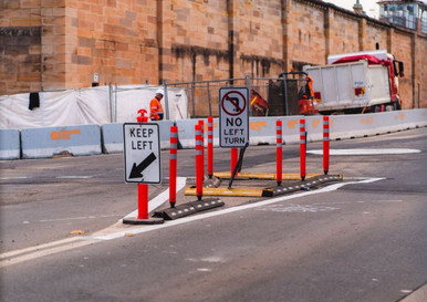 No Left Turn Sign Class 1X Aluminium 600x1200mm New South Wales