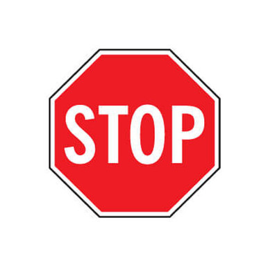 Stop Regulatory Sign 750x750mm