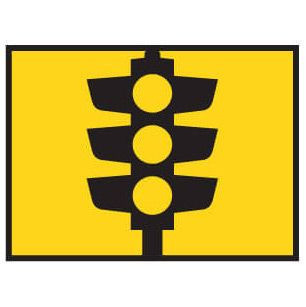 Boxed Edge Road Sign - TrafficLights