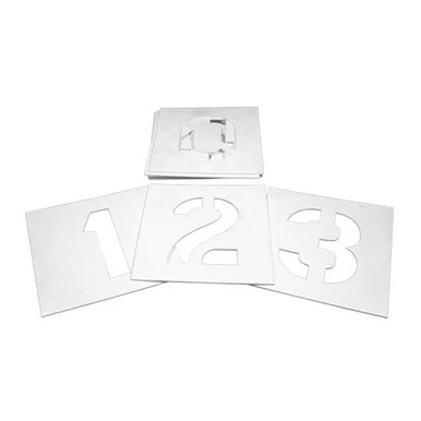 Stencil Set Number Pack 0 To 9 Poly 100mm