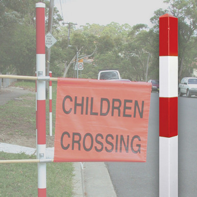 Standard Children Crossing Post Timber 1.8m Victoria