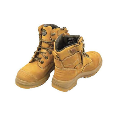 Lace Up Mid Cut Boot Size 12.5 Wheat