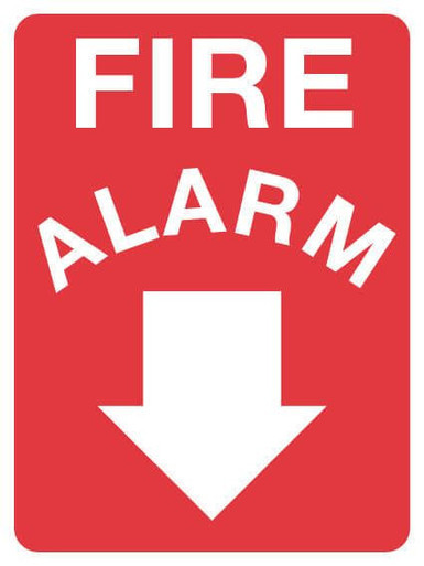 Fire Alarm Fire Sign Metal 600x450mm
