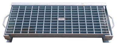 Hinged Gully Grate And Frame SkirtedClass D 900x450mm