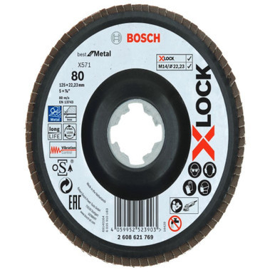 Zirconia Flap Disc X Lock G80 125mm