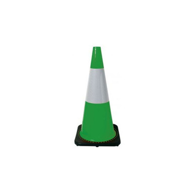 Traffic cone Green reflective 700mm