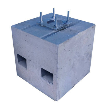free standing concrete mounting base for cctv