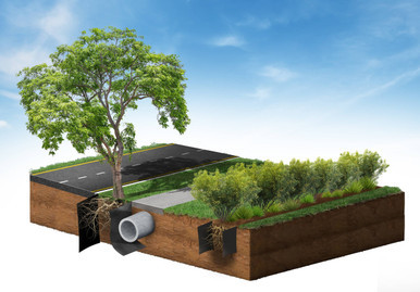 Root Barrier HDPE 1x600mm 30m