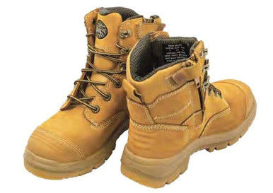 Lace Up Mid Cut Boot Size 7.5 Wheat