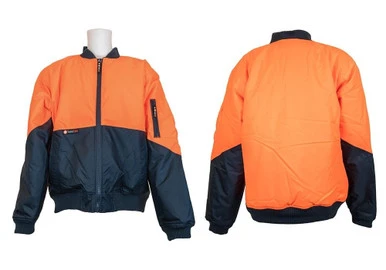 Hi Vis Bomber Jacket 5XL Orange Navy