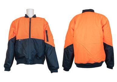 Hi Vis Bomber Jacket 4XL Orange Navy