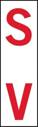 Pole Marker SV Sticker Reflective Self Adhesive 5 Pack 250x75mm