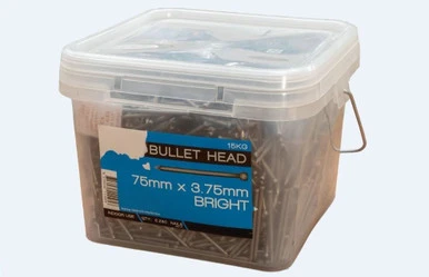 Bullet Head Nails Bright 15kg 30x1.60