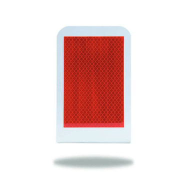 Bolt On Concrete Barrier Delineator Red White