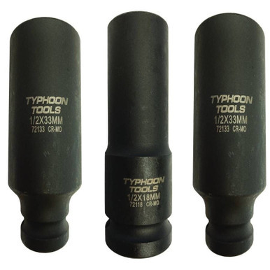 Half Inch Drive Impact Socket Long 18mm