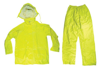 Fluoro Rainset Jacket And Pants Large Yellow