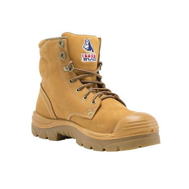 Lace Up Bump Cap Safety Boot Size 10H Wheat