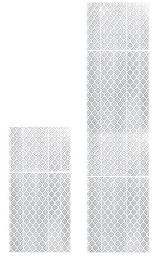 White Delineator Reflective 50x100mm
