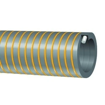 Custom Length Suction Hose PVC 2.5 ID 65mm ID Grey