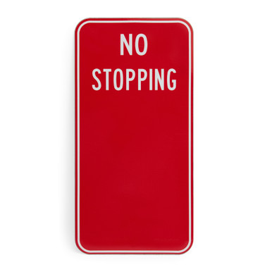 No Stopping Parking Sign 225x450mm