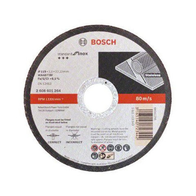 Cut Off Disc Stainless 115x1.0x22.2mm