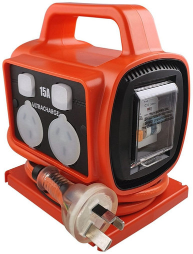 Ultracharge 15A RCD Safety Power Outlet
